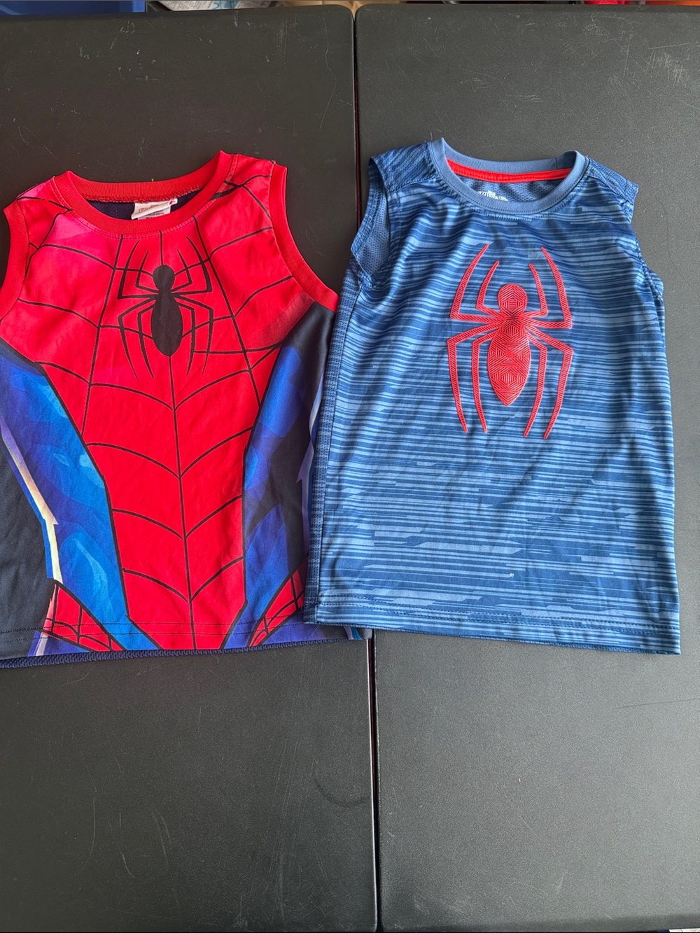Spiderman Red & Blue Boys Tank Tops